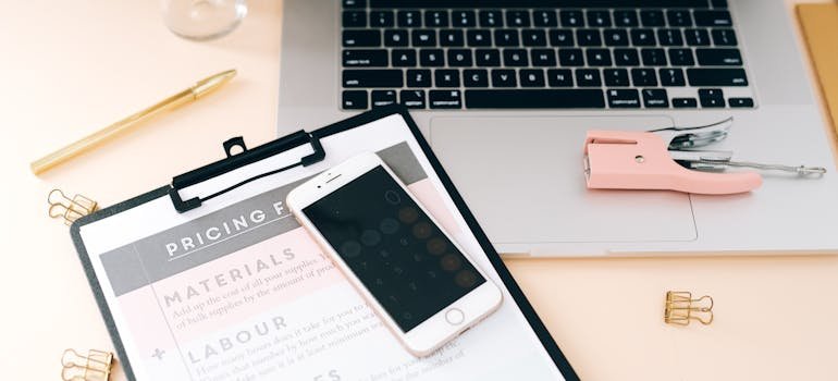 Document with prices