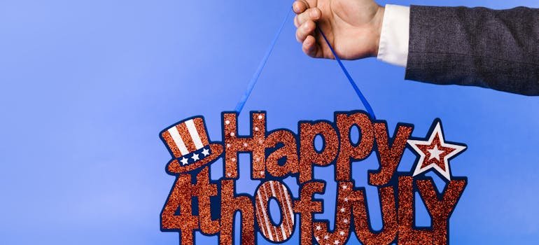 4th of July sign