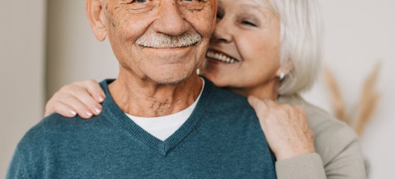 A couple in one of the senior-friendly towns in Texas