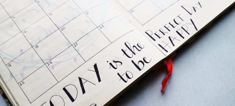 a weekly planner for first weeks after moving to San Antonio