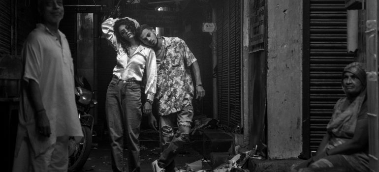 a boy leaning on a girl prior to move to San Antonio from surrounding states