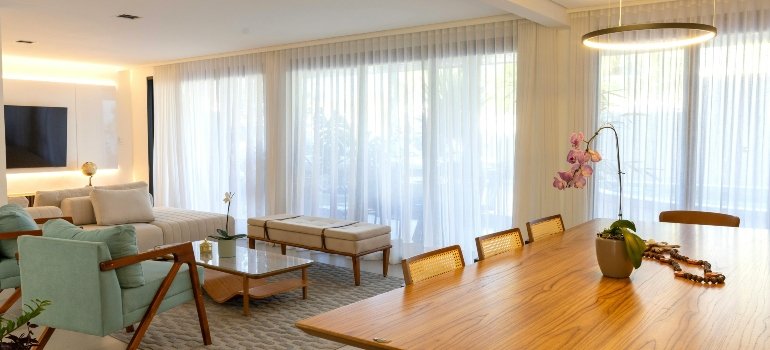 A modern new apartment.