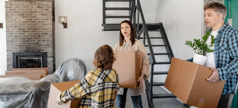 A family preparing to move to Spring Branch TX. 
