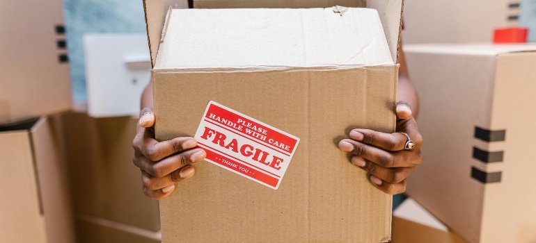 Box labeled fragile.